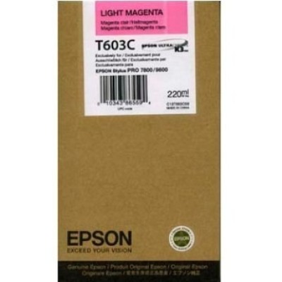 Epson C13T603C00 (T603C) Açık Kırmızı Orjinal Kartuş - Stylus Pro 7800 (T1613) hemen satın al!