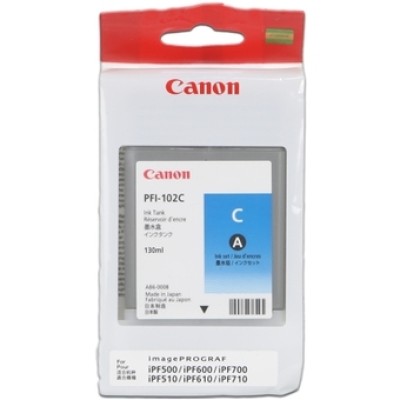 Canon PFI-102C (0896B001) Mavi Orjinal Kartuş - IPF500 / IPF600  (T2267) hemen satın al!