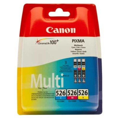 Canon CLI-526CMY (4541B009) Multipack Orjinal Kartuş - MG6150 / MG5150  (T2313) hemen satın al!