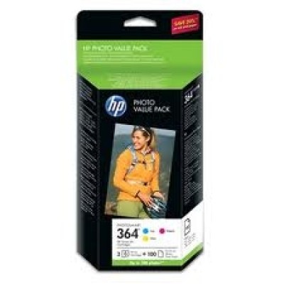 HP CG927EE (364) 3lü Set Orjinal Kartuş + 100 Fotoğraf Kağıdı - C5380 / C6380 (T2429) hemen satın al!