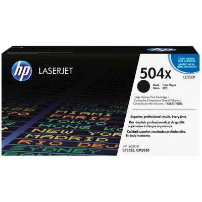 HP CE250X (504X) Siyah Orjinal Toner Yüksek Kapasite - CP3525 / CM3530 (T3265) hemen satın al!