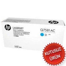 HP Q7581AC Mavi Orjinal Toner - Laserjet 3600