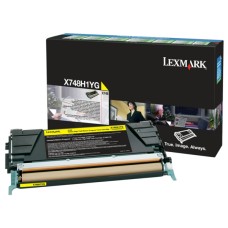 Lexmark X748H1YG Sarı Orjinal Toner Yüksek Kapasite 10.000 Sayfa