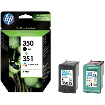 HP SD412EE (350/351) Siyah + Renkli Orjinal Kartuş Ekonomik Paket (T6845) hemen satın al!