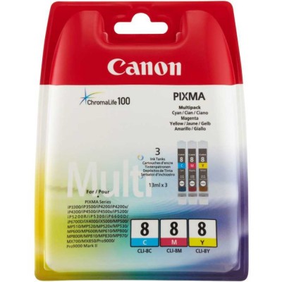 Canon CLI-8CMY (0621B029) Multipack Orjinal Kartuş - IP3300 / IP4200 (T7829) hemen satın al!