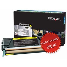 Lexmark X746A1YG Sarı Orjinal Toner - X746 / X748