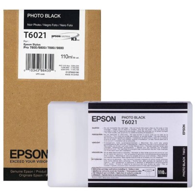 Epson C13T602100 (T6021) Foto Siyah Orjinal Kartuş - Stylus Pro 7800 (U) (T10024) hemen satın al!