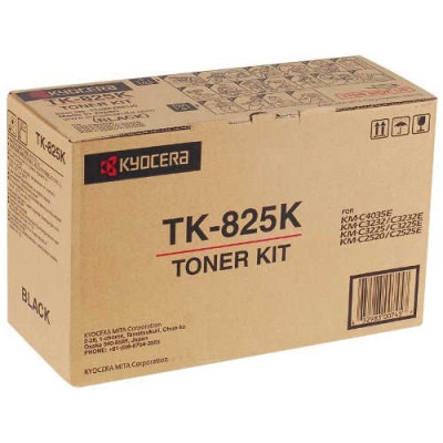 Kyocera TK-825K (1T02FZ0EU0) Siyah Orjinal Toner - KM-C2520 / KM-C2525 (T11429) hemen satın al!