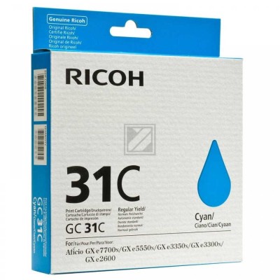 Ricoh GC-31 Mavi Orjinal Kartuş (405689) GXe3300N, GXe3350N, GXe5550N, GXe7770N (T12297) hemen satın al!