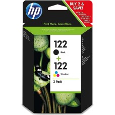 HP CR340HE (122+122) Siyah + Renkli Orjinal Kartuş