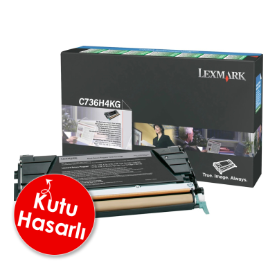 Lexmark C736H4KG Siyah Orjinal Toner Yüksek Kapasite - C736dn (C) hemen satın al!