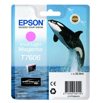 Epson C13T76064010 (T7606) Açık Kırmızı Orjinal Kartuş - SureColor SC-P600 hemen satın al!