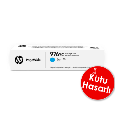 En uygun HP 976YC L0S29YC Mavi Orjinal Kartuş Extra Yüksek Kapasite Pro P55250 P57750 hemen satın al!